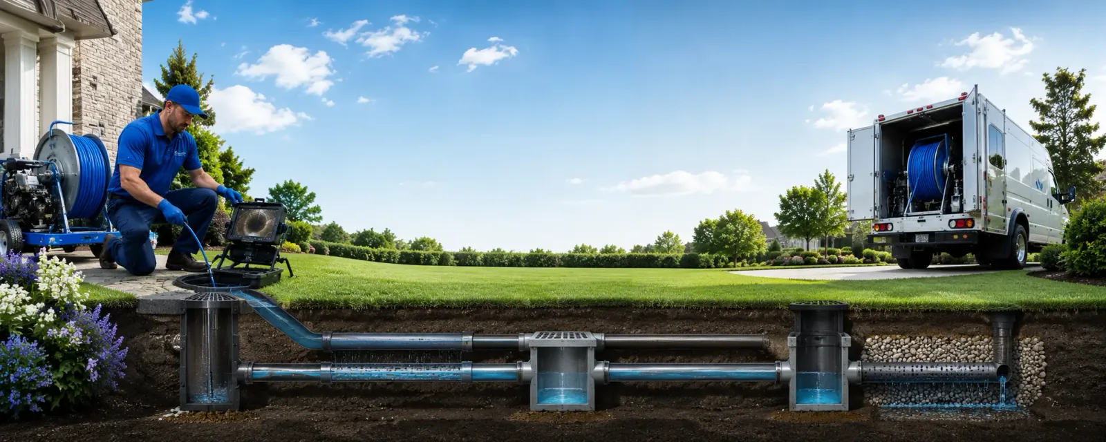 Outdoor drain cleaning information for Whitesboro, OK